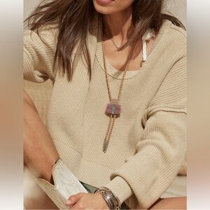 NWT Aerie Beyond Cropped Sweater - Soft Oat - XS